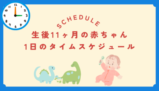 生後11ヶ月の赤ちゃんのタイムスケジュール完全ガイ